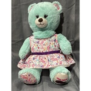 Build-A-Bear BAB Girl Scouts Thin Mint Colored Teddy With Dress And Bloomers